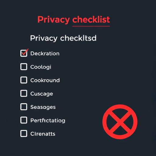 Privacy checklist with do and do not items