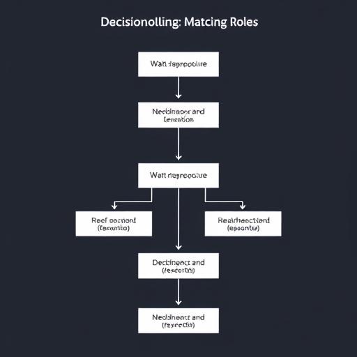 Decision flowchart matching roles to recommended AI tools