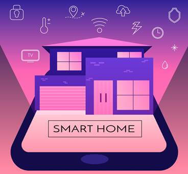 A smart home on a tablet