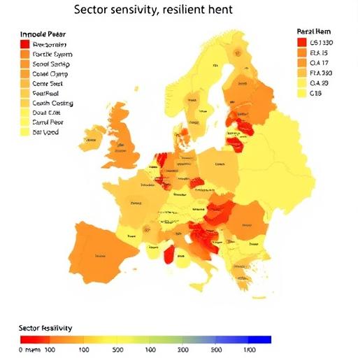 heat map of sector sensitivity and resilience
