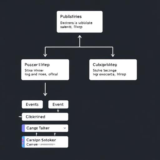 Publisher-Subscriber diagram with events