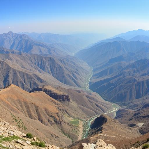 panoramic view of Pakistan’s mineral rich mountains and valleys