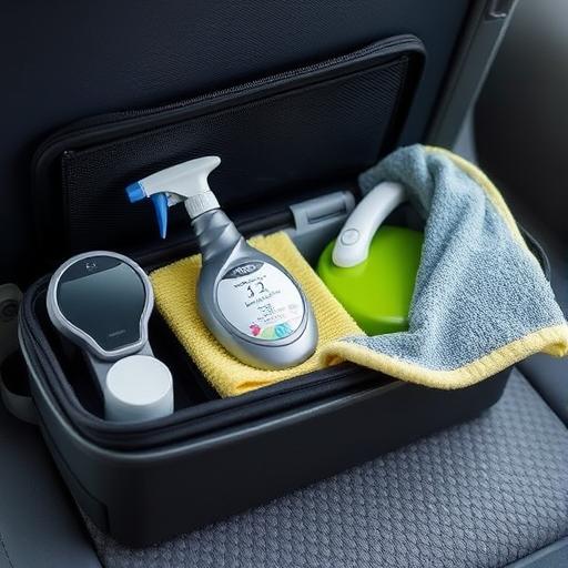 Traveler cleaning devices with microfiber cloth