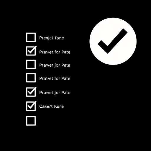 Checklist next to a C# logo