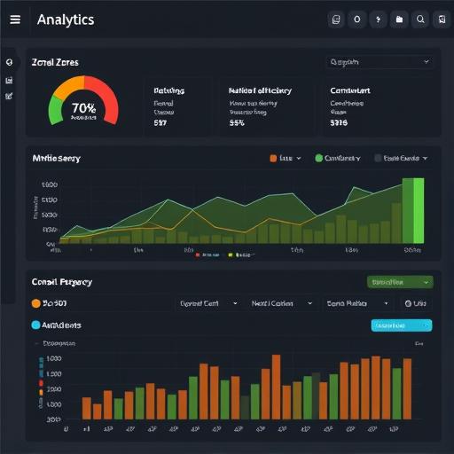 Analytics dashboard highlighting zones of nutrient deficiency and suggested rates