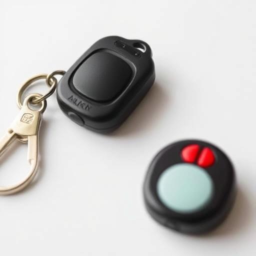 Compact personal alarm on a keychain