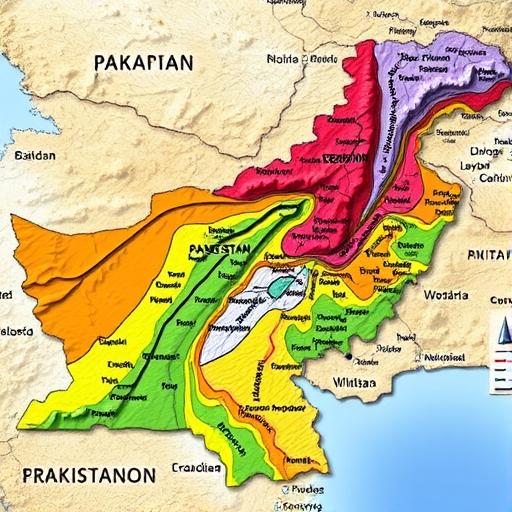 geological map of Pakistan’s major mineral belts