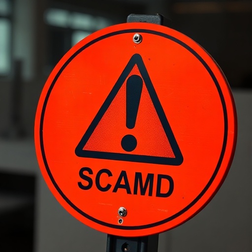 Warning sign highlighting common remote job scams