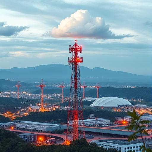 Network tower and gateway devices linking fields, machines, and cloud services
