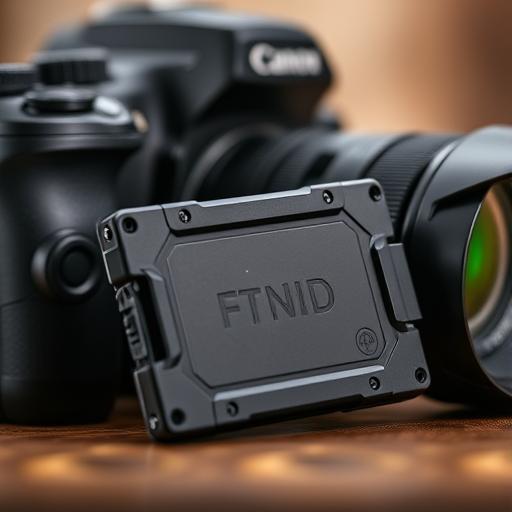 Rugged SSD next to a camera